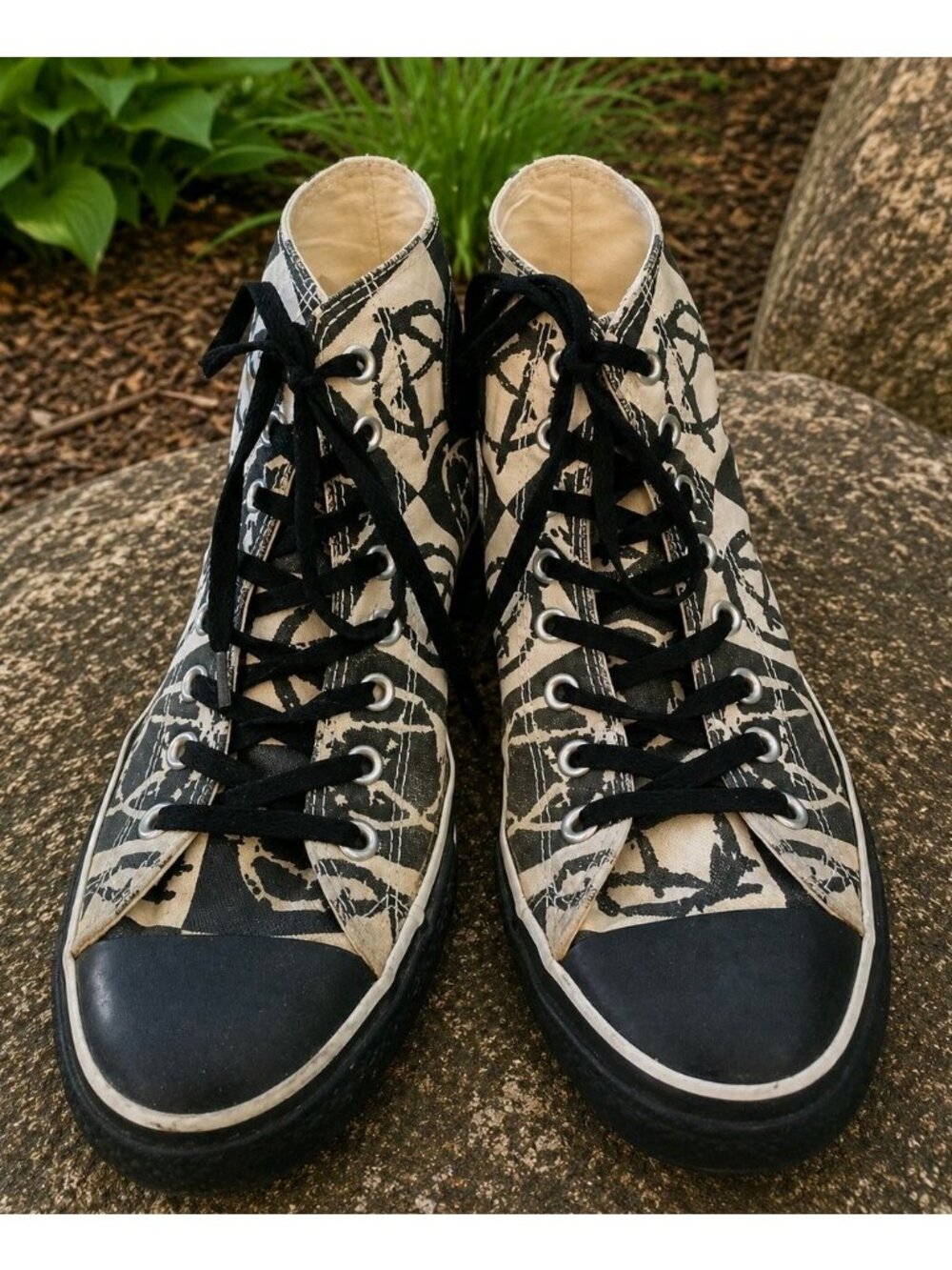 Rare Converse Chuck Taylor All Star High Tops Anarchy Men's 9 Women's 11 - Picture 4 of 9